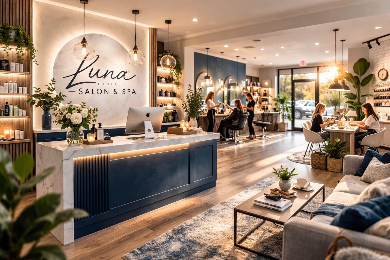 Luna Salon & Spa Interior
